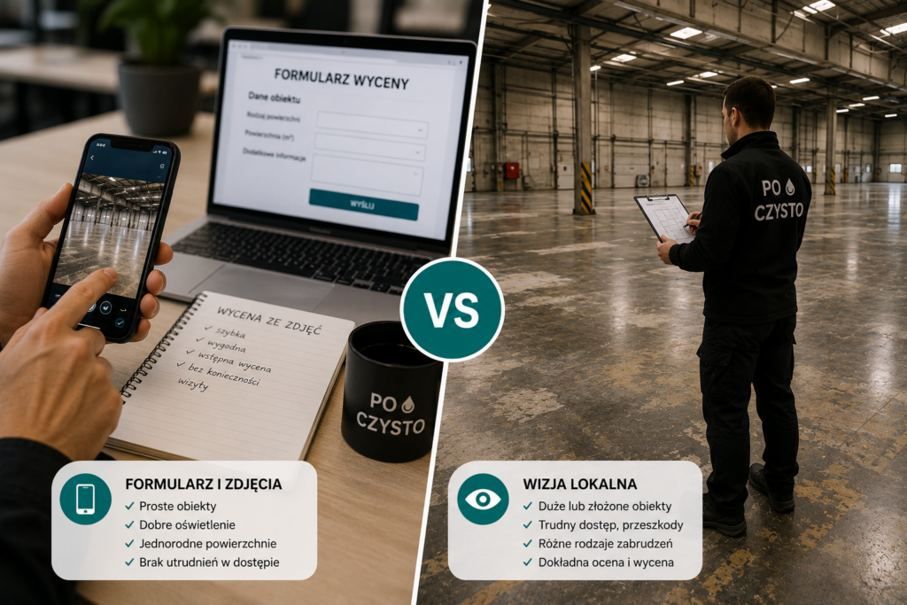 Wizja lokalna czy wycena ze zdjęć — kiedy wystarczy formularz, a kiedy trzeba obejrzeć obiekt?