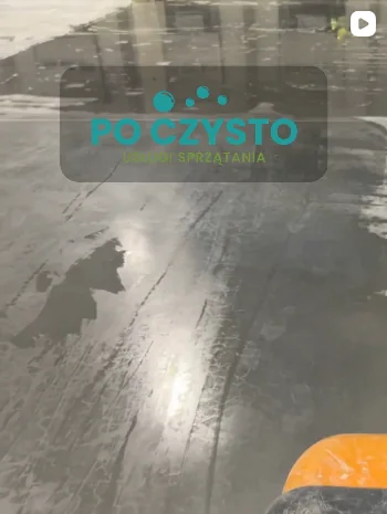 Doczyszczanie posadzki hali – realizacja PO CZYSTO