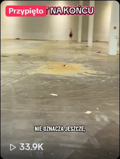 Doczyszczanie hali – realizacja PO CZYSTO